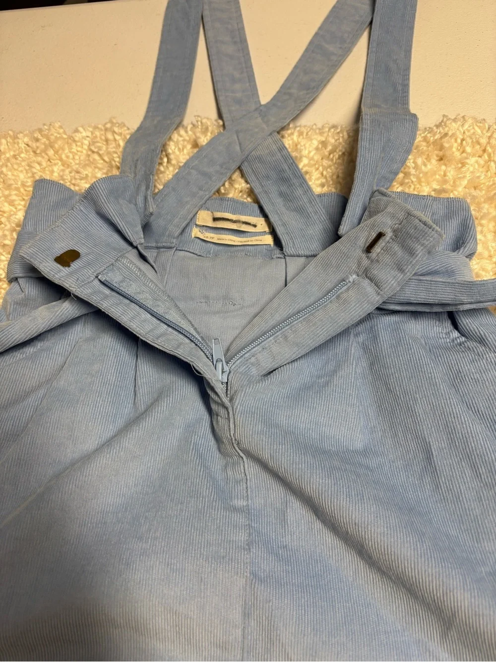 Light Blue Women's Pinafore Skirt